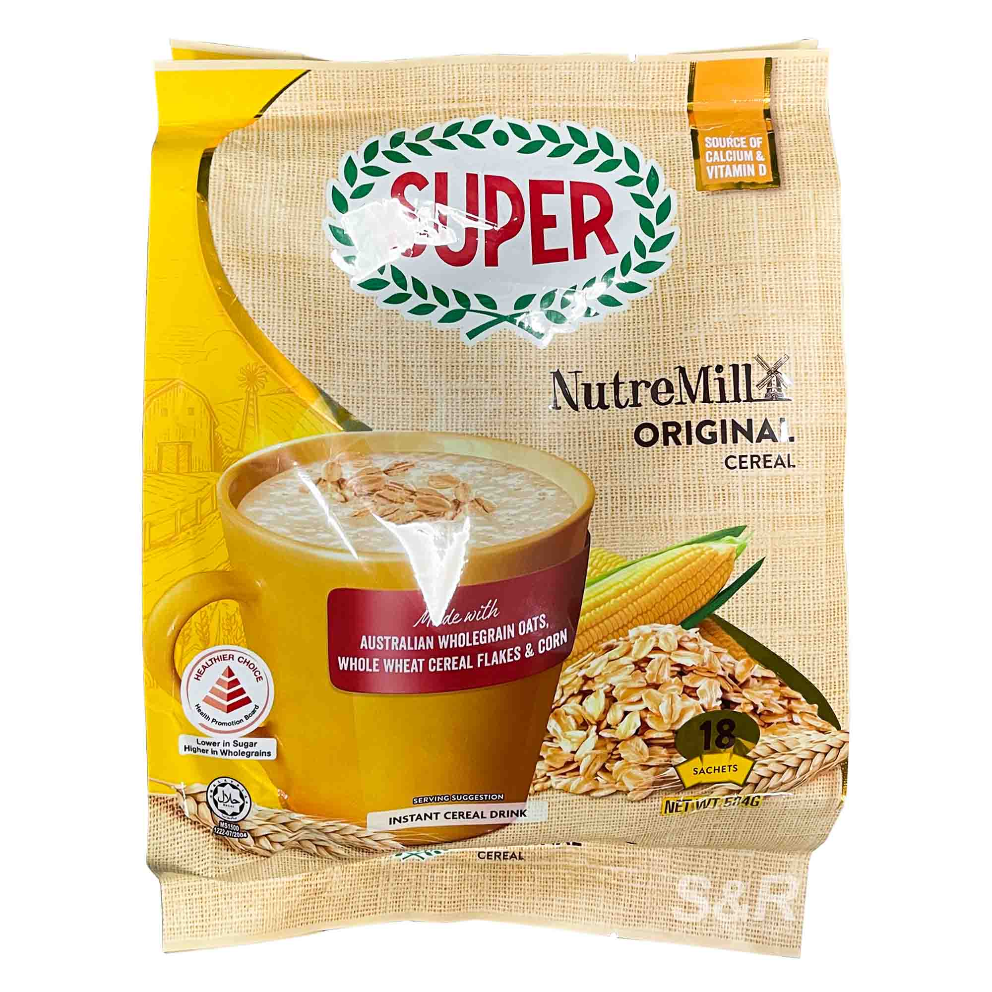 Super NutreMill Original Instant Cereal Drink (28g x 18pcs)